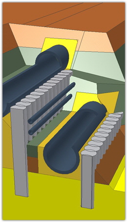 Dreidimensionale Planung von DSV-Verbauwnden neben vorhandenen Abwasserleitungen